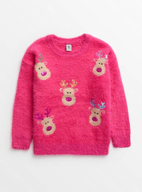 Girls on sale fluffy jumper